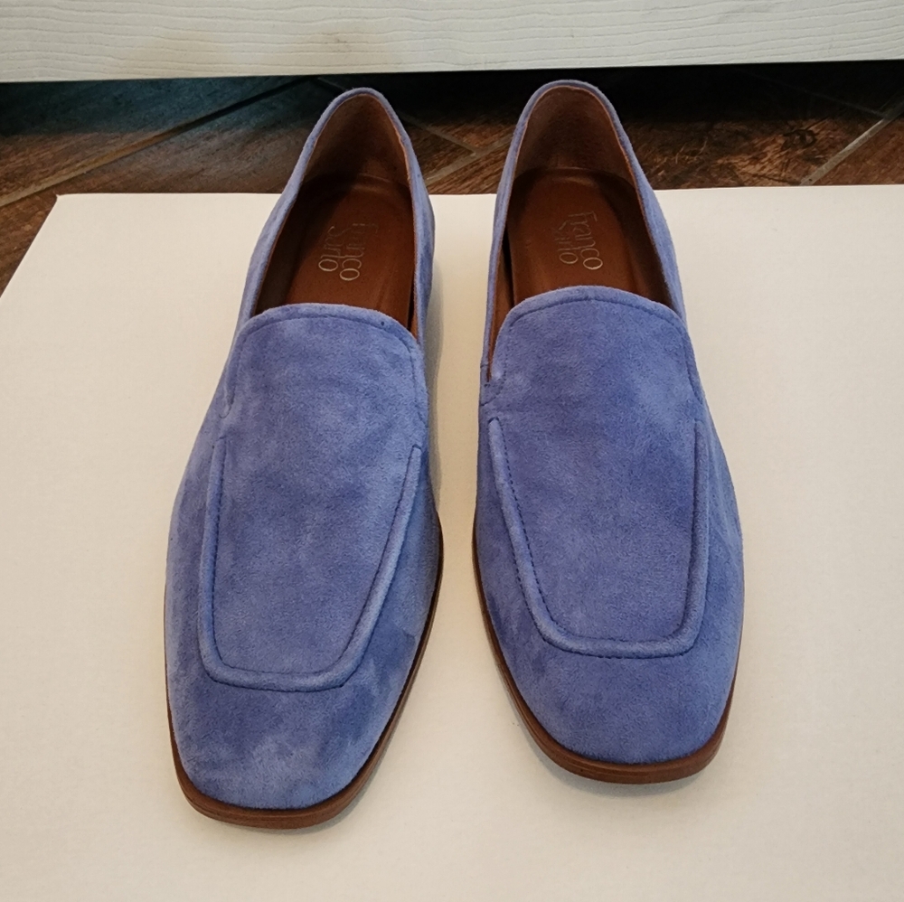 Franco Sarto Clarise Blue Suede Loafers